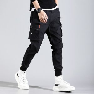 Pantalon Harajuku noir pour homme